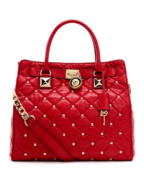 michael kors hamilton bag large|michael kors hamilton studded tote.